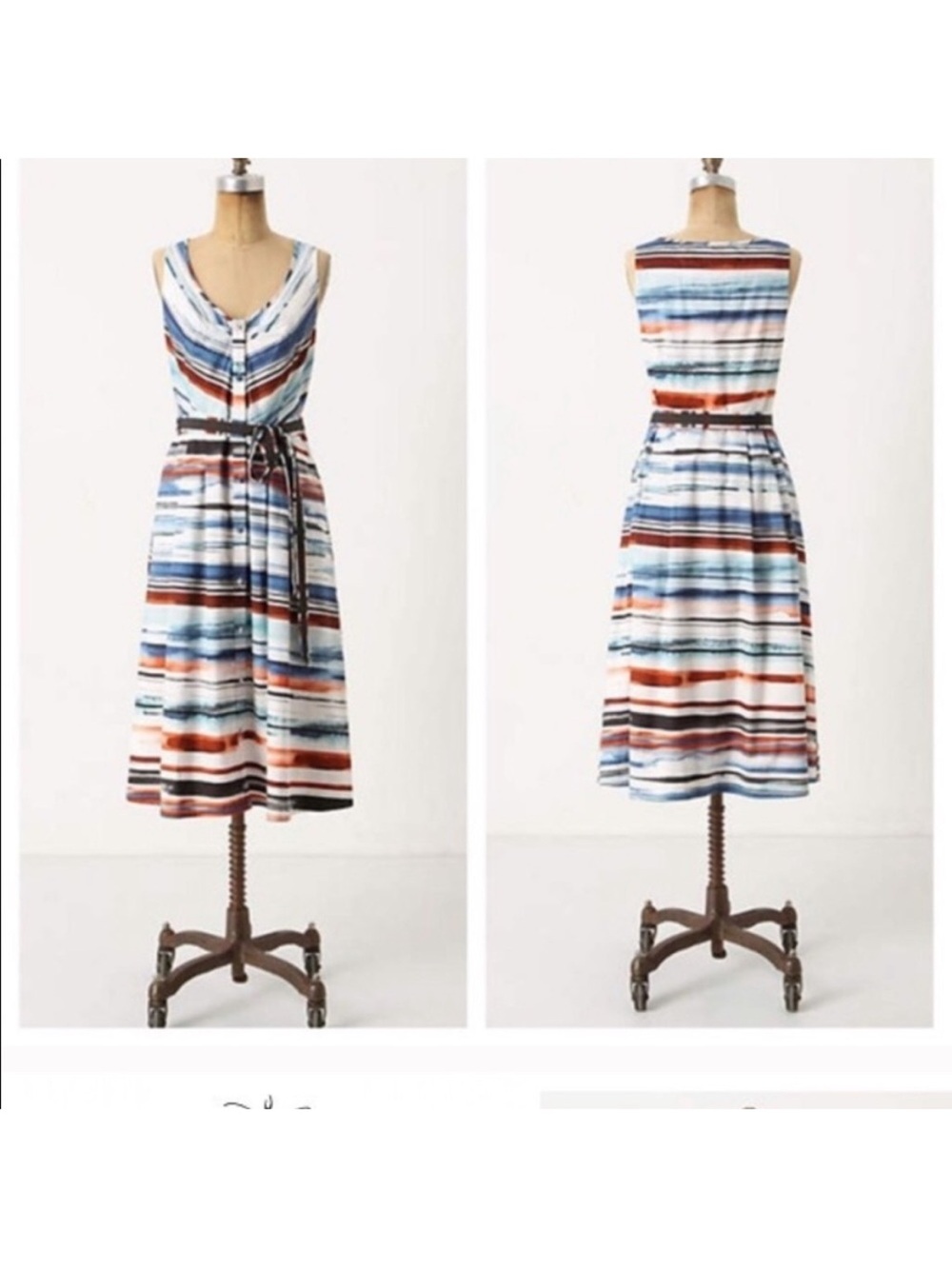 Anthropologie Moulinette Souers Afterlight Striped Dress Size 8 NWT - Picture 4 of 13